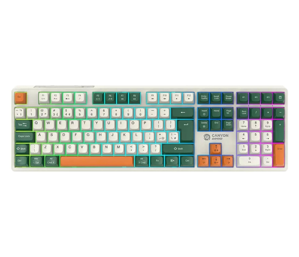 CANYON Klawiatura gamingowa Shadder GKW-11 Mech RGB Bezprzewodowa CND-SKBW11 - 1348466 - zdjęcie